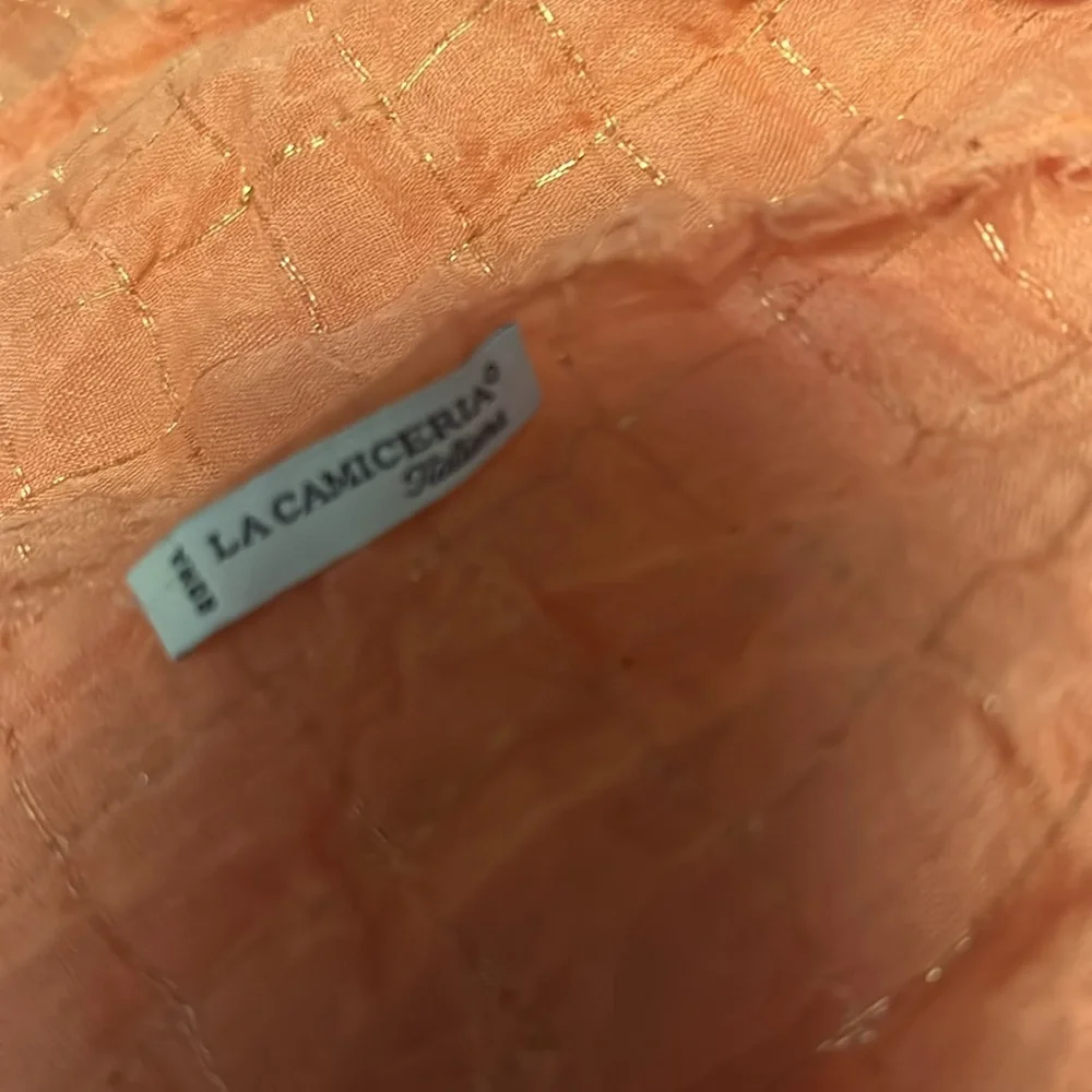 La Camiceria peach metallic